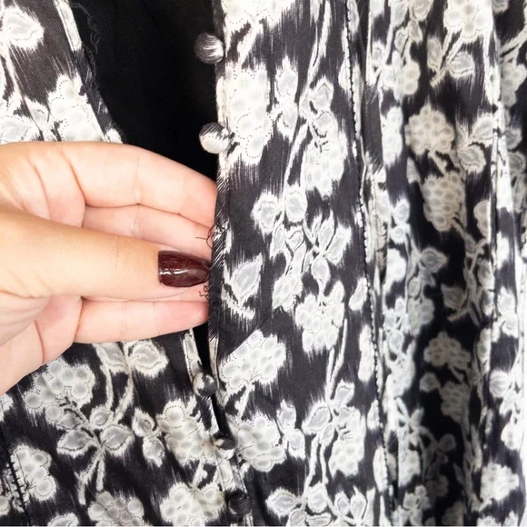 Rebecca Taylor Alicia Dress Long Sleeve Lined Floral Print - Picture 2 of 4